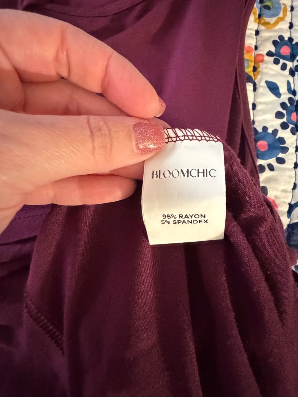 BloomChic Twist-Front Sleeveless Tank in Plum SIZE US 18-20 DEEP PURPLERED - Picture 7 of 9